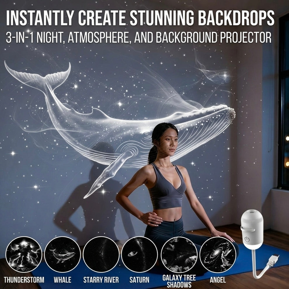 SnapNest AstroGlow™ 360° Galaxy Projector