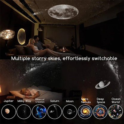 SnapNest AstroGlow™ 360° Galaxy Projector