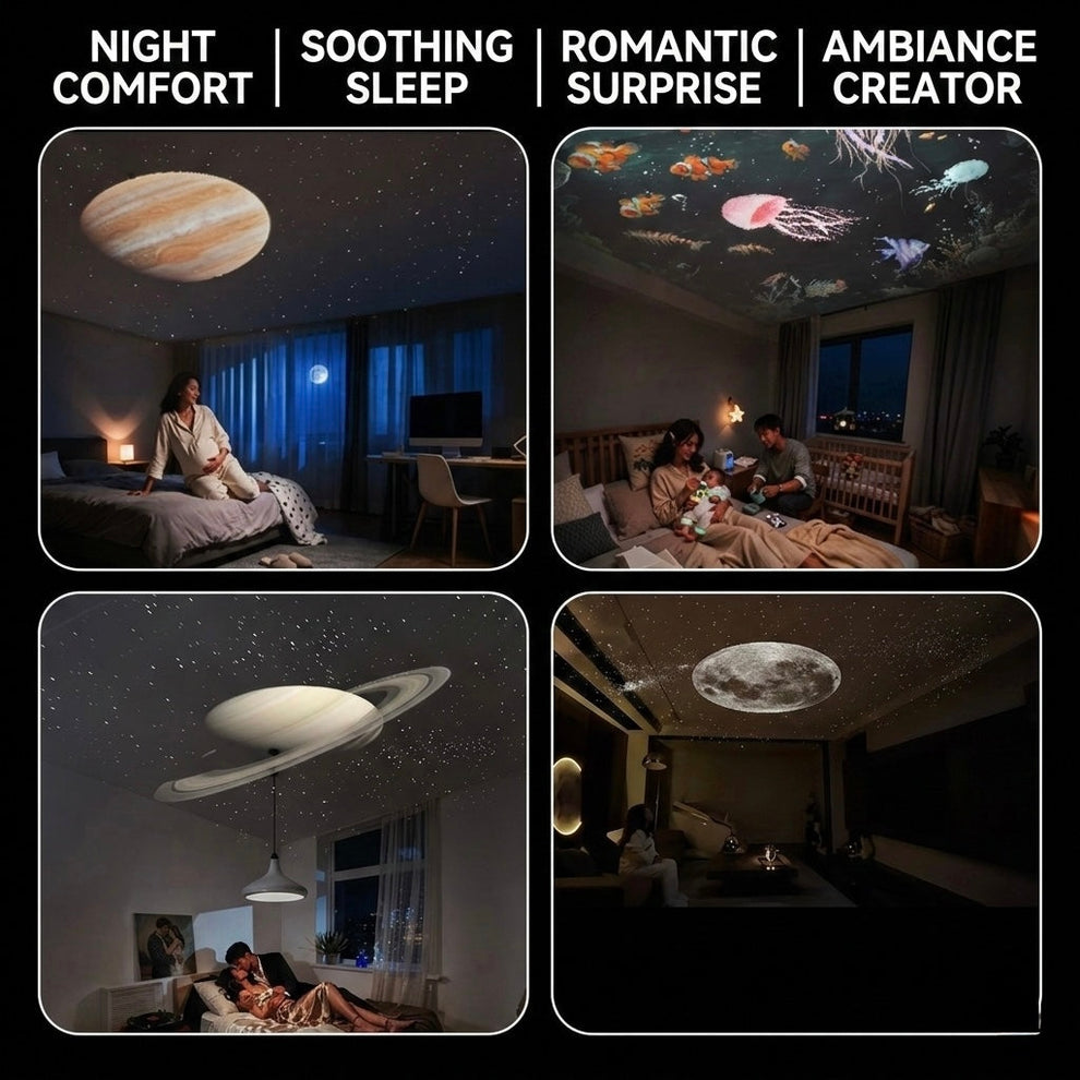 SnapNest AstroGlow™ 360° Galaxy Projector