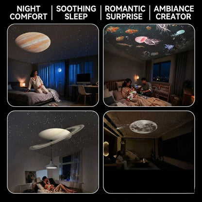 SnapNest AstroGlow™ 360° Galaxy Projector